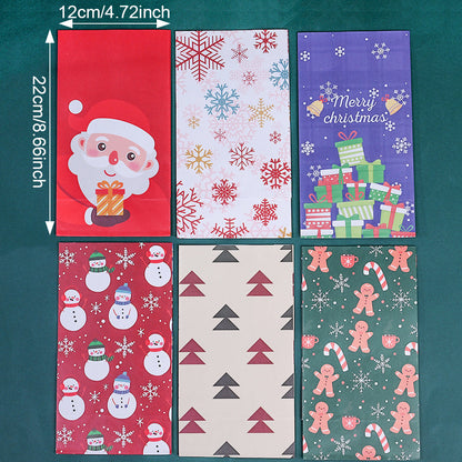 Christmas Paper Gift Bags with Sealing Stickers