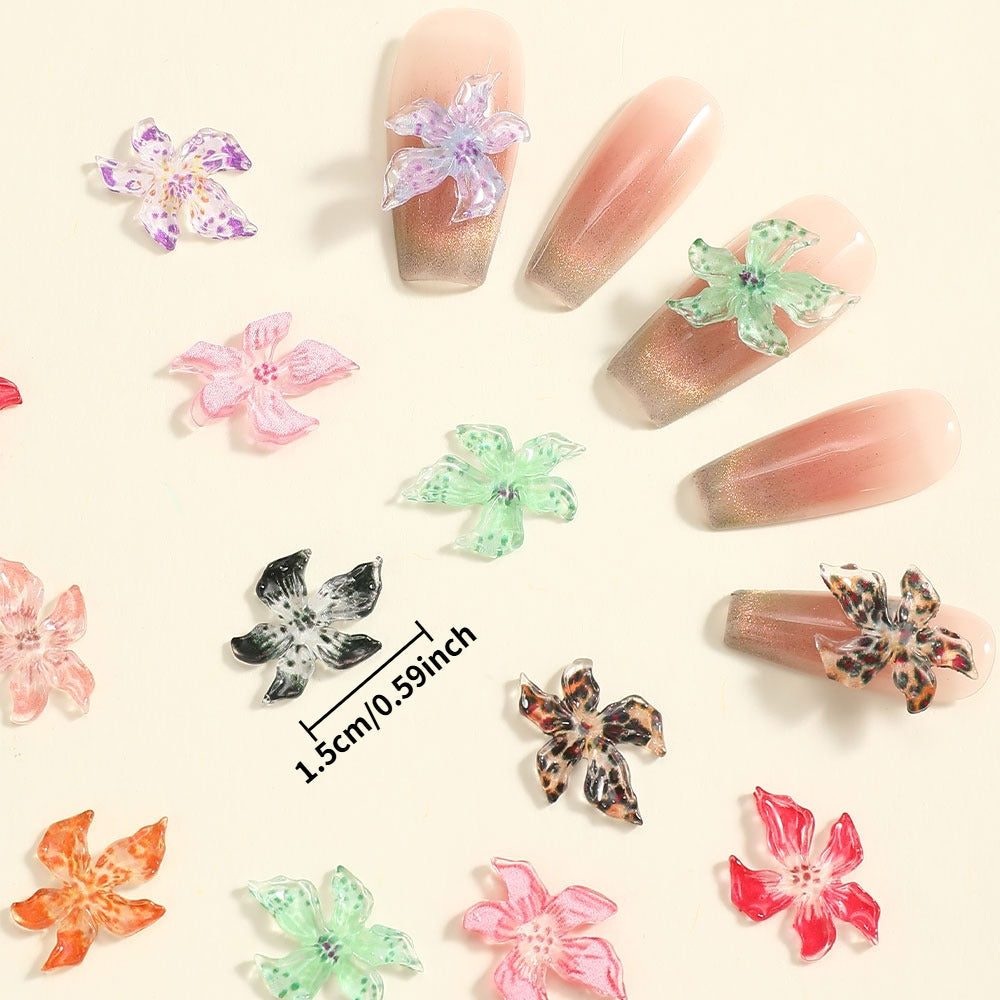 3D Resin Flower Flat Back Beads