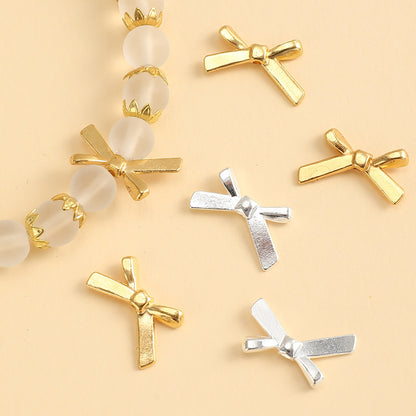 20pcs 12x20mm Tiny Bowknot Pendant Beads