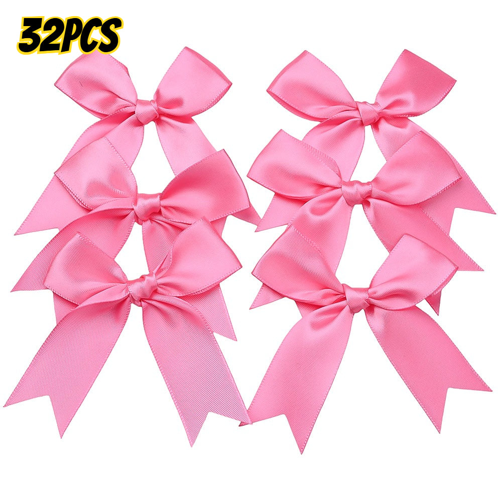 32-Piece Random Satin Ribbon Bow Set