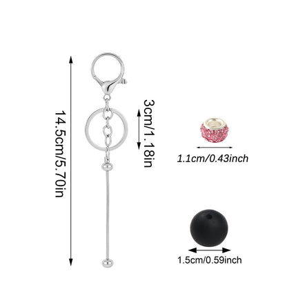 Beadable Keychain DIY Kit