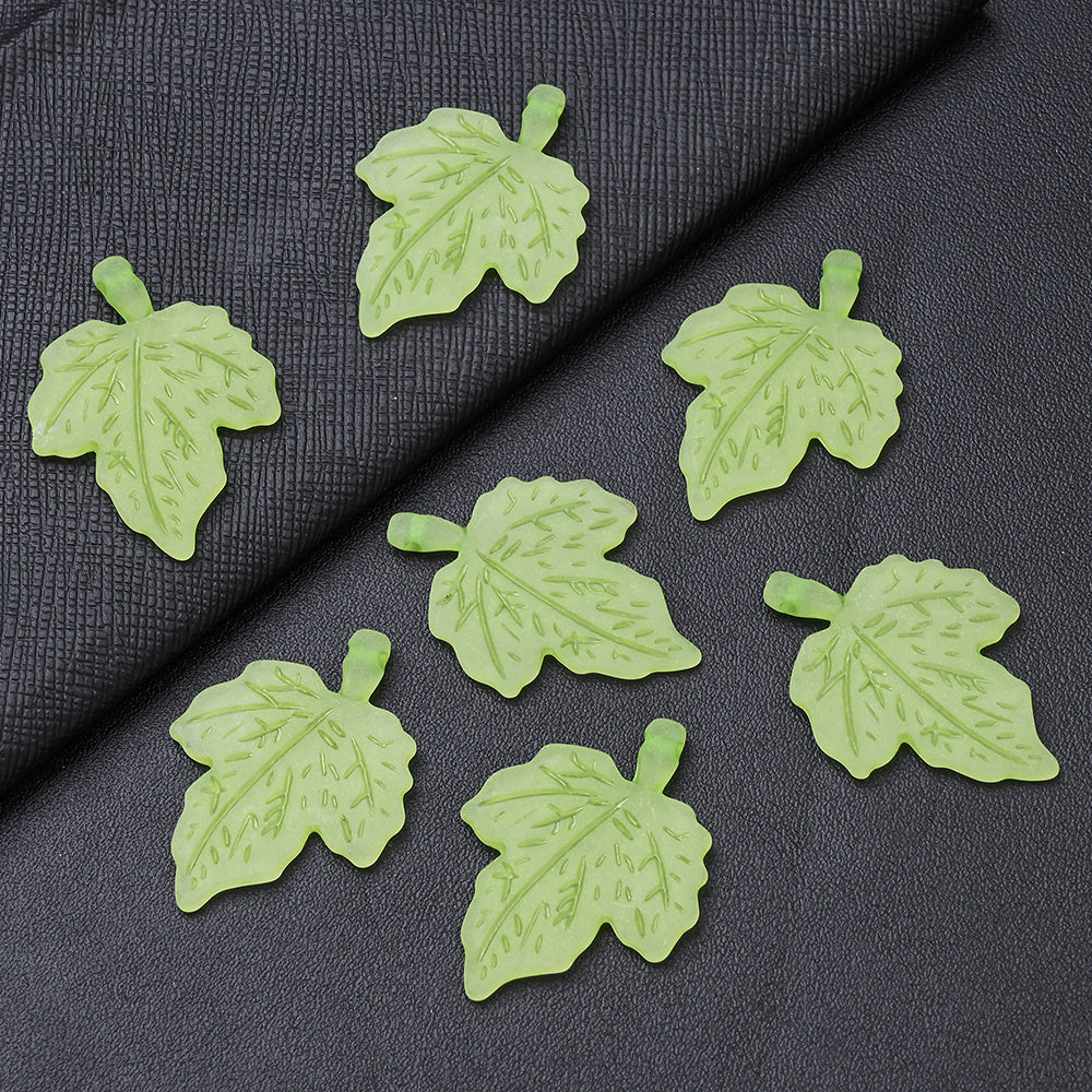 Acrylic Leaf Beads