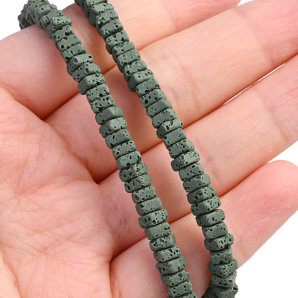5mm Summer Natural Stone Square & Cubic Spacer Beads