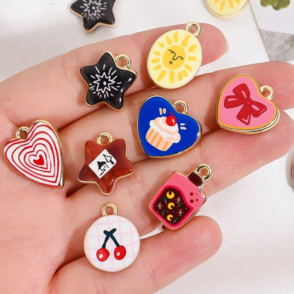 Vintage Enamel Animal and Symbol Charms