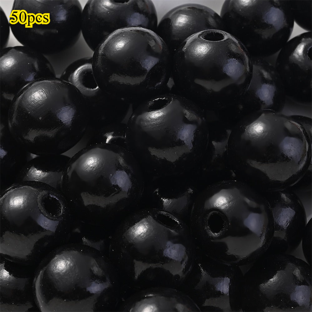 Dog-Themed Wooden Beads