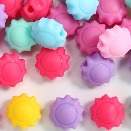 20PCS 14/17mm Colorful Flower Silicone Bead Set