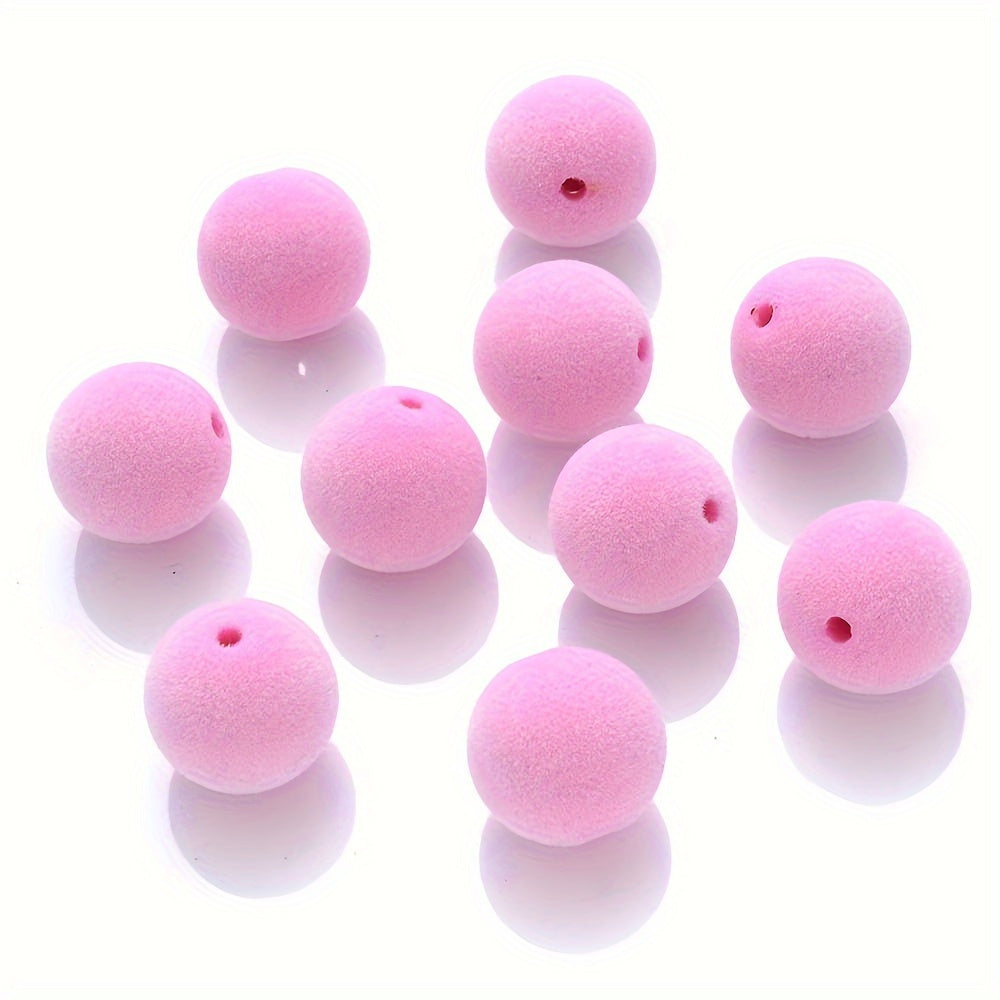 Fleece Pompom Acrylic Beads