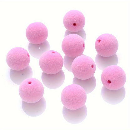 Fleece Pompom Acrylic Beads