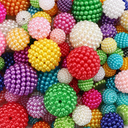 20/50pcs Multicolor Acrylic Bayberry Beads