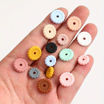 10pcs/set 12/15mm Round Silicone Beads
