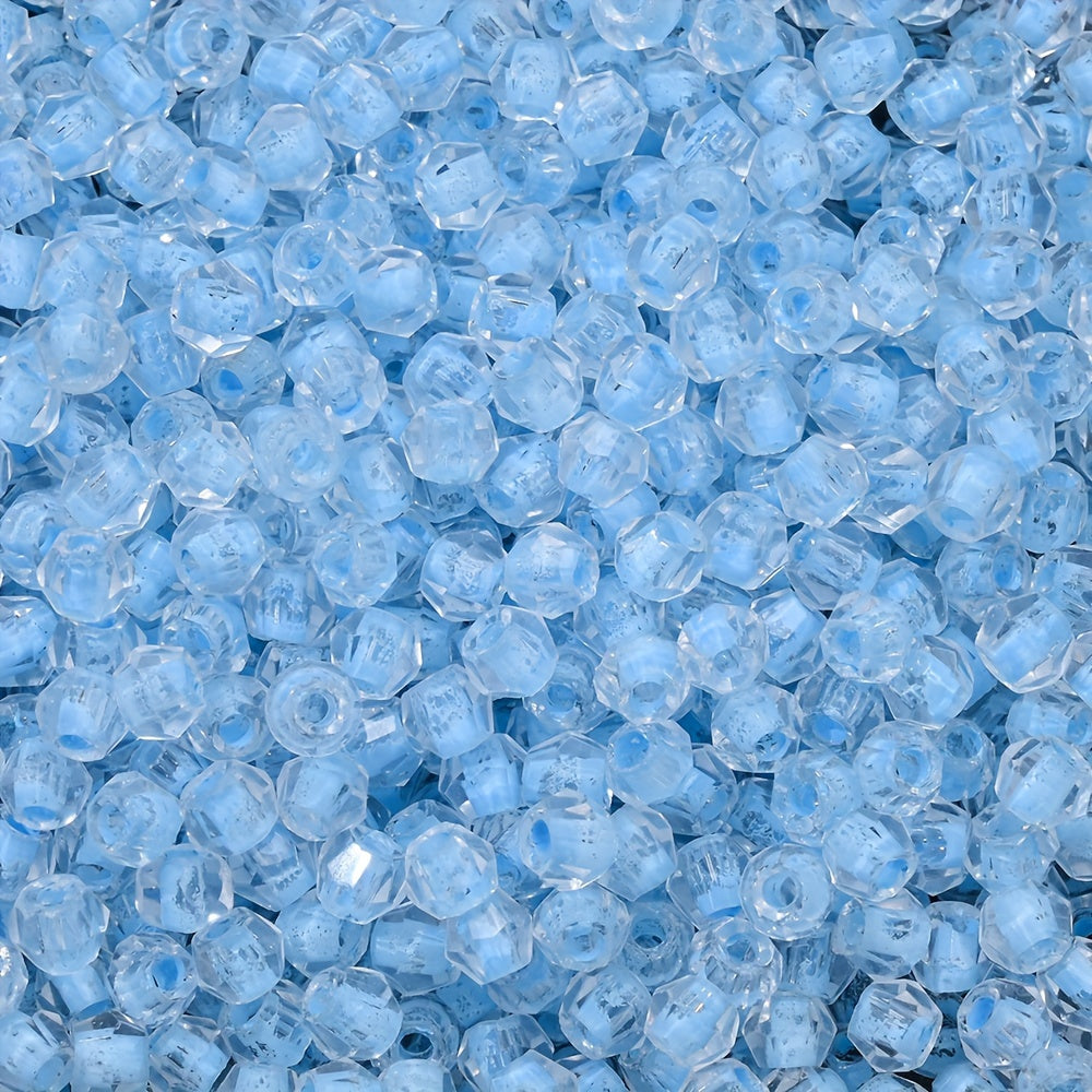 Transparent 4 mm Diamond-Shaped Glass Beads