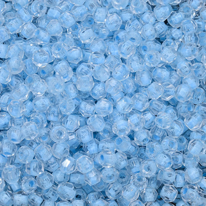Transparent 4 mm Diamond-Shaped Glass Beads