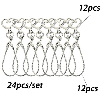 Blank Beadable Keychain Set