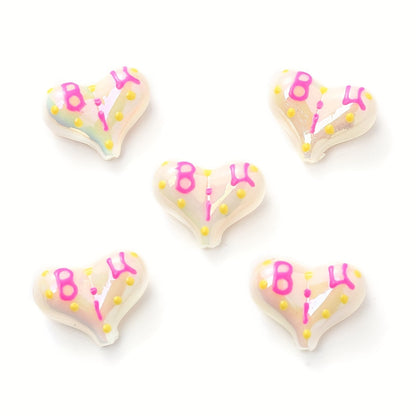 AB Love Letter Acrylic Beads