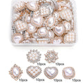 60pcs Acrylic Flatback Rhinestone Beads Set, No Hole Decorative Beads for DIY Jewelry Making