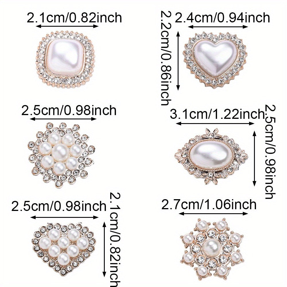 60pcs Acrylic Flatback Rhinestone Beads Set, No Hole Decorative Beads for DIY Jewelry Making