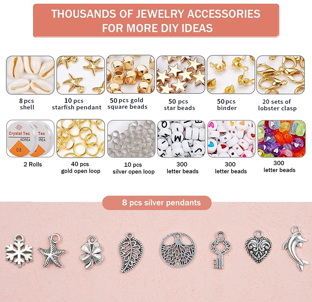 (THE BEST GIFT）bracelet necklace earring DIY craft kit